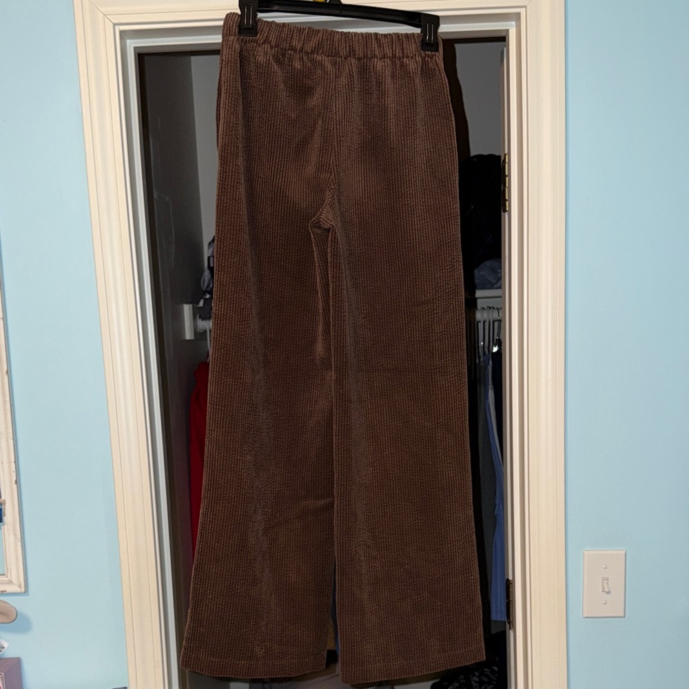 BDG Brown Corduroy Wide Leg Pants - Picture 2 of 4